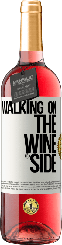 29,95 € | Roséwein ROSÉ Ausgabe Walking on the Wine Side® Weißes Etikett. Anpassbares Etikett Junger Wein Ernte 2023 Tempranillo