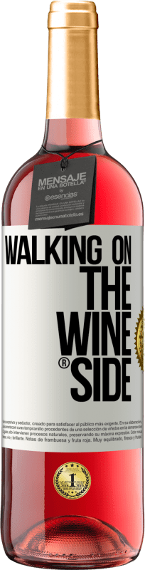 29,95 € | Vino rosato Edizione ROSÉ Walking on the Wine Side® Etichetta Bianca. Etichetta personalizzabile Vino giovane Raccogliere 2023 Tempranillo