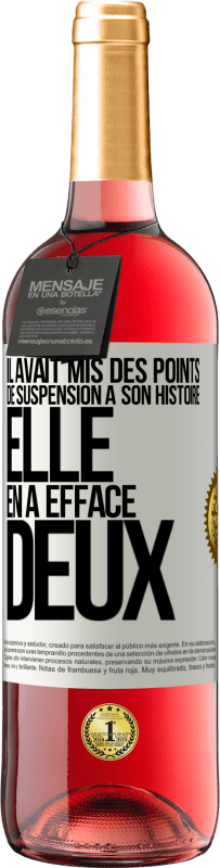 29,95 € | Vin rosé Édition ROSÉ Il avait mis des points de suspension à son histoire, elle en a effacé deux Étiquette Blanche. Étiquette personnalisable Vin jeune Récolte 2024 Tempranillo