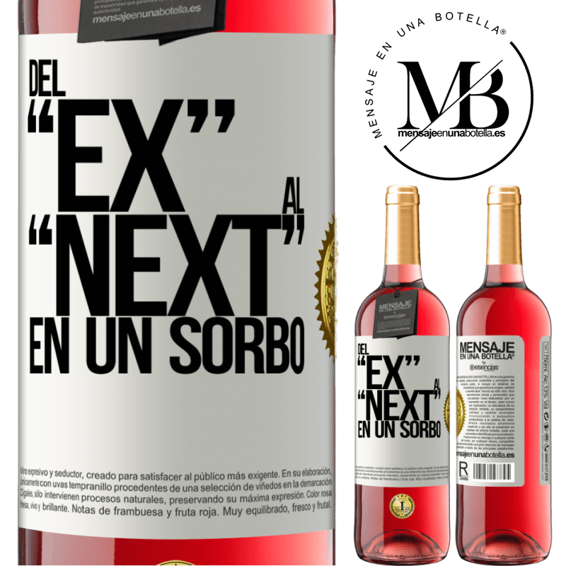 29,95 € Free Shipping | Rosé Wine ROSÉ Edition Del EX al NEXT en un sorbo White Label. Customizable label Young wine Harvest 2021 Tempranillo