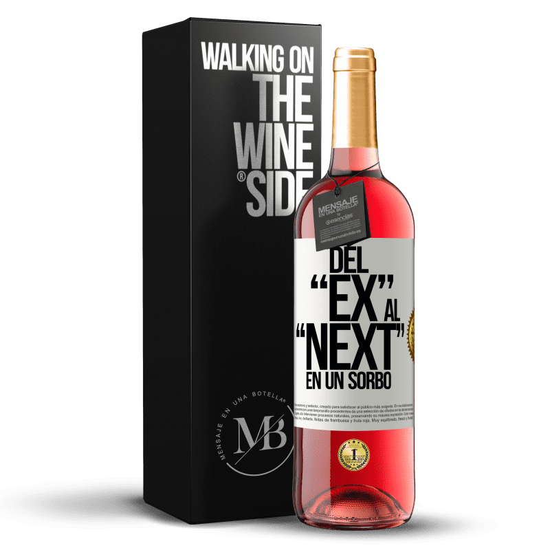 24,95 € Envoi gratuit | Vin rosé Édition ROSÉ Del EX al NEXT en un sorbo Étiquette Blanche. Étiquette personnalisable Vin jeune Récolte 2021 Tempranillo