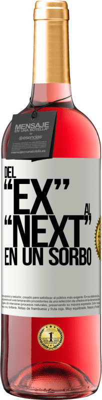 29,95 € | Roséwein ROSÉ Ausgabe Del EX al NEXT en un sorbo Weißes Etikett. Anpassbares Etikett Junger Wein Ernte 2024 Tempranillo