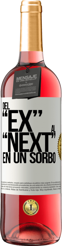 29,95 € | Vinho rosé Edição ROSÉ Del EX al NEXT en un sorbo Etiqueta Branca. Etiqueta personalizável Vinho jovem Colheita 2024 Tempranillo