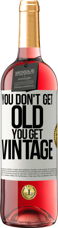 29,95 € 免费送货 | 桃红葡萄酒 ROSÉ版 你不老，你就老 白标. 可自定义的标签 青年酒 收成 2025 Tempranillo