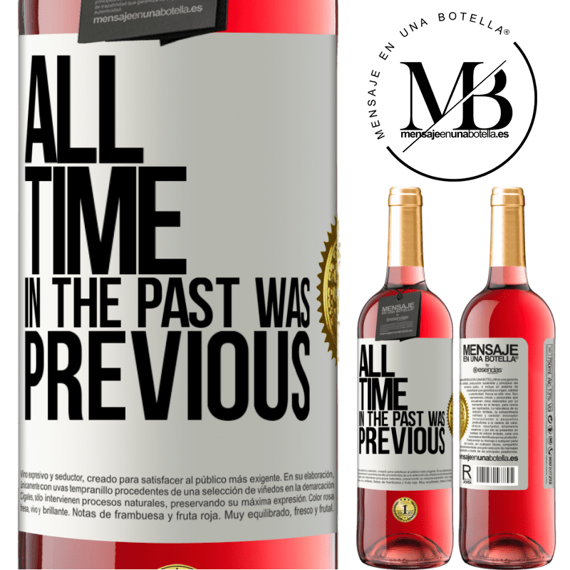 29,95 € Free Shipping | Rosé Wine ROSÉ Edition All time in the past, was previous White Label. Customizable label Young wine Harvest 2021 Tempranillo