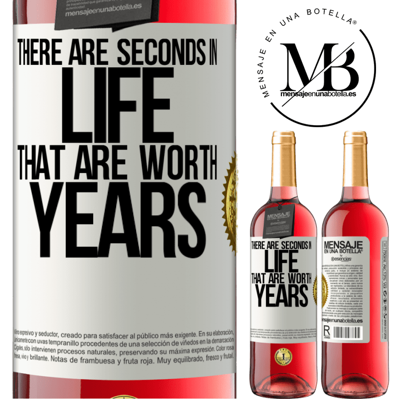 24,95 € Free Shipping | Rosé Wine ROSÉ Edition There are seconds in life that are worth years White Label. Customizable label Young wine Harvest 2021 Tempranillo