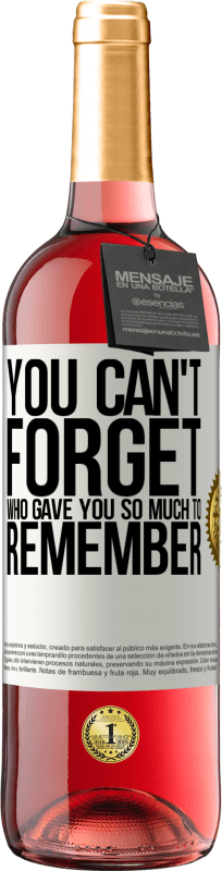 29,95 € | 桃红葡萄酒 ROSÉ版 你不能忘记谁给了你太多的记忆 白标. 可自定义的标签 青年酒 收成 2023 Tempranillo