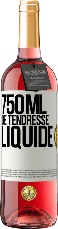 29,95 € | Vin rosé Édition ROSÉ 750 ml de tendresse liquide Étiquette Blanche. Étiquette personnalisable Vin jeune Récolte 2024 Tempranillo