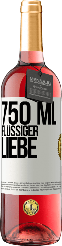29,95 € | Roséwein ROSÉ Ausgabe 750 ml flüssiger Liebe Weißes Etikett. Anpassbares Etikett Junger Wein Ernte 2023 Tempranillo