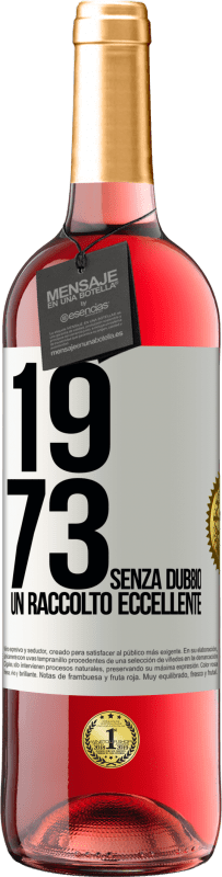 29,95 € | Vino rosato Edizione ROSÉ 1973. Senza dubbio, un raccolto eccellente Etichetta Bianca. Etichetta personalizzabile Vino giovane Raccogliere 2023 Tempranillo