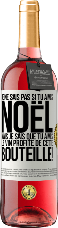 29,95 € | Vin rosé Édition ROSÉ Je ne sais pas si tu aimes Noël mais je sais que tu aimes le vin. Profite de cette bouteille! Étiquette Blanche. Étiquette personnalisable Vin jeune Récolte 2024 Tempranillo