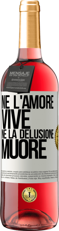 29,95 € | Vino rosato Edizione ROSÉ Né l'amore vive, né la delusione muore Etichetta Bianca. Etichetta personalizzabile Vino giovane Raccogliere 2024 Tempranillo