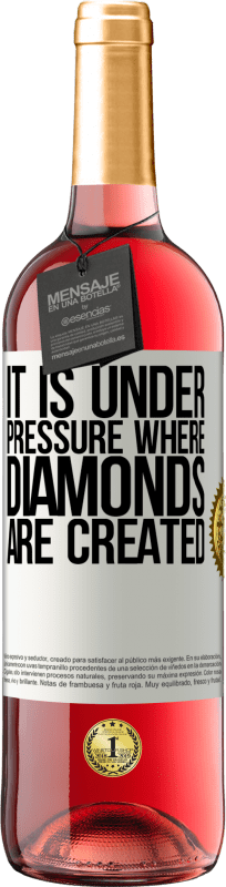 29,95 € | Rosé Wine ROSÉ Edition It is under pressure where diamonds are created White Label. Customizable label Young wine Harvest 2024 Tempranillo