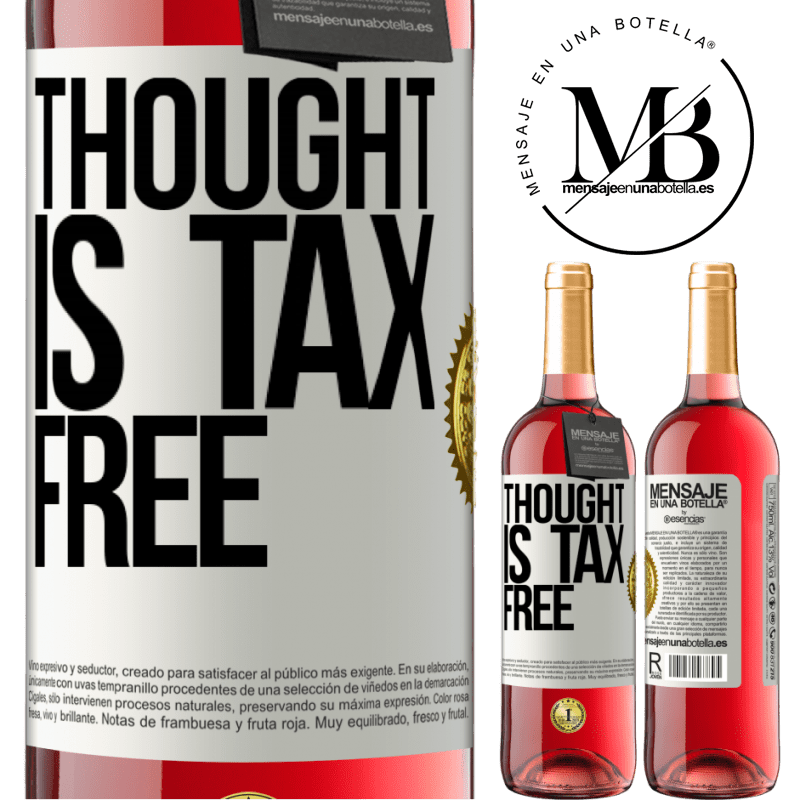 24,95 € Free Shipping | Rosé Wine ROSÉ Edition Thought is tax free White Label. Customizable label Young wine Harvest 2021 Tempranillo