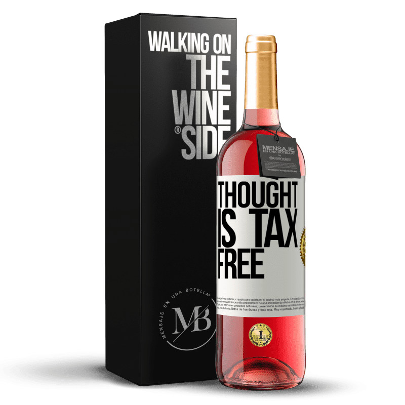 29,95 € Free Shipping | Rosé Wine ROSÉ Edition Thought is tax free White Label. Customizable label Young wine Harvest 2024 Tempranillo