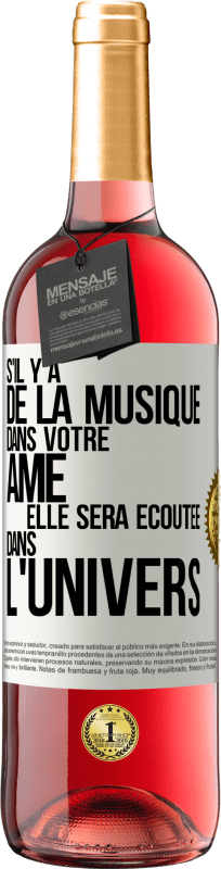 29,95 € | Vin rosé Édition ROSÉ S'il y a de la musique dans votre âme elle sera écoutée dans l'univers Étiquette Blanche. Étiquette personnalisable Vin jeune Récolte 2024 Tempranillo