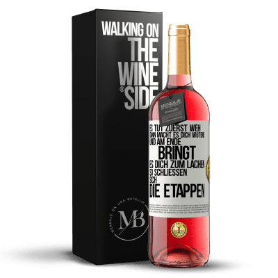 «Es tut zuerst weh, dann macht es dich wütend, und am Ende bringt es dich zum Lachen. So schließen sich die Etappen» ROSÉ Ausgabe