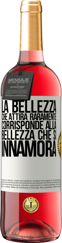 29,95 € | Vino rosato Edizione ROSÉ La bellezza che attira raramente corrisponde alla bellezza che si innamora Etichetta Bianca. Etichetta personalizzabile Vino giovane Raccogliere 2025 Tempranillo