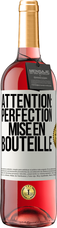 29,95 € Envoi gratuit | Vin rosé Édition ROSÉ Attention: perfection mise en bouteille Étiquette Blanche. Étiquette personnalisable Vin jeune Récolte 2025 Tempranillo