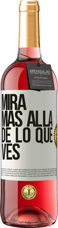 29,95 € | Vino Rosado Edición ROSÉ Mira más allá de lo que ves Etiqueta Blanca. Etiqueta personalizable Vino joven Cosecha 2024 Tempranillo