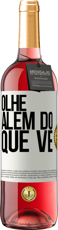 29,95 € | Vinho rosé Edição ROSÉ Olhe além do que vê Etiqueta Branca. Etiqueta personalizável Vinho jovem Colheita 2024 Tempranillo