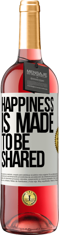 29,95 € | Rosé Wine ROSÉ Edition Happiness is made to be shared White Label. Customizable label Young wine Harvest 2023 Tempranillo