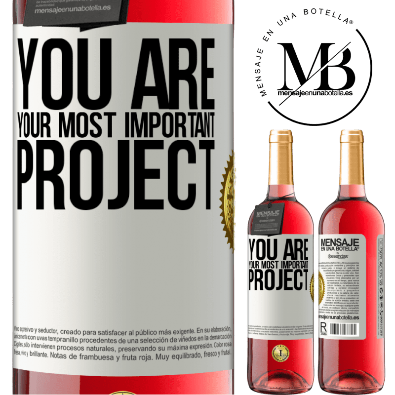 29,95 € Free Shipping | Rosé Wine ROSÉ Edition You are your most important project White Label. Customizable label Young wine Harvest 2022 Tempranillo