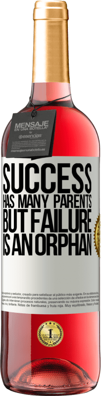 29,95 € Free Shipping | Rosé Wine ROSÉ Edition Success has many parents, but failure is an orphan White Label. Customizable label Young wine Harvest 2025 Tempranillo