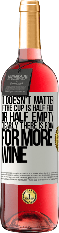 29,95 € | ロゼワイン ROSÉエディション カップが半分満たされていても、半分空になっていても関係ありません。明らかにワインの余地がある ホワイトラベル. カスタマイズ可能なラベル 若いワイン 収穫 2025 Tempranillo