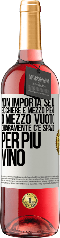 29,95 € | Vino rosato Edizione ROSÉ Non importa se il bicchiere è mezzo pieno o mezzo vuoto. Chiaramente c'è spazio per più vino Etichetta Bianca. Etichetta personalizzabile Vino giovane Raccogliere 2024 Tempranillo