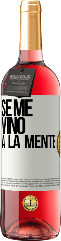 29,95 € Envoi gratuit | Vin rosé Édition ROSÉ Il me VINt une idée Étiquette Blanche. Étiquette personnalisable Vin jeune Récolte 2023 Tempranillo