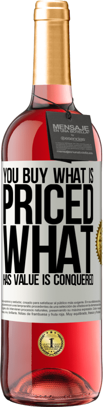 29,95 € Free Shipping | Rosé Wine ROSÉ Edition You buy what is priced. What has value is conquered White Label. Customizable label Young wine Harvest 2025 Tempranillo