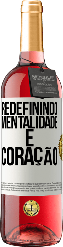 29,95 € | Vinho rosé Edição ROSÉ Redefinindo mentalidade e coração Etiqueta Branca. Etiqueta personalizável Vinho jovem Colheita 2025 Tempranillo