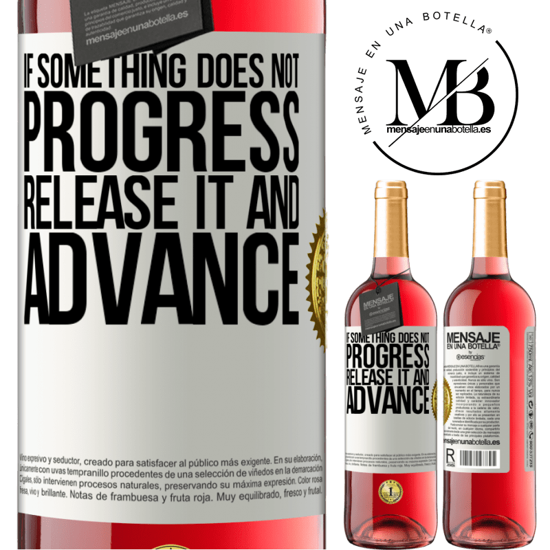 24,95 € Free Shipping | Rosé Wine ROSÉ Edition If something does not progress, release it and advance White Label. Customizable label Young wine Harvest 2021 Tempranillo