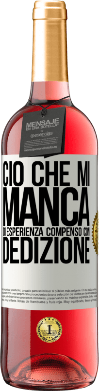 29,95 € | Vino rosato Edizione ROSÉ Ciò che mi manca di esperienza compenso con dedizione Etichetta Bianca. Etichetta personalizzabile Vino giovane Raccogliere 2024 Tempranillo