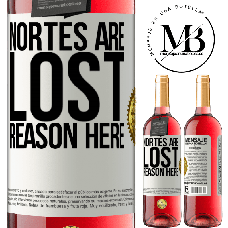 24,95 € Free Shipping | Rosé Wine ROSÉ Edition Nortes are lost. Reason here White Label. Customizable label Young wine Harvest 2021 Tempranillo