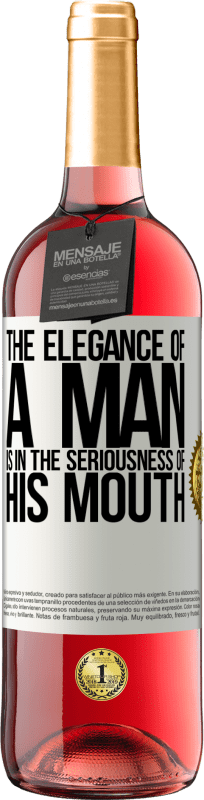 29,95 € | Розовое вино Издание ROSÉ Элегантность мужчины в серьезности его рта Белая этикетка. Настраиваемая этикетка Молодое вино Урожай 2023 Tempranillo