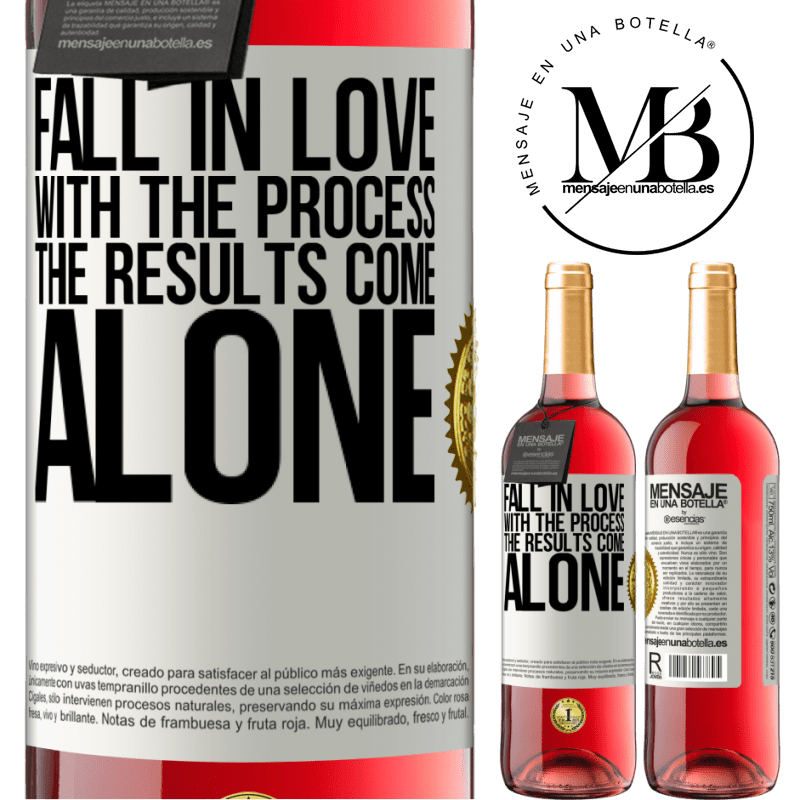 24,95 € Free Shipping | Rosé Wine ROSÉ Edition Fall in love with the process, the results come alone White Label. Customizable label Young wine Harvest 2021 Tempranillo