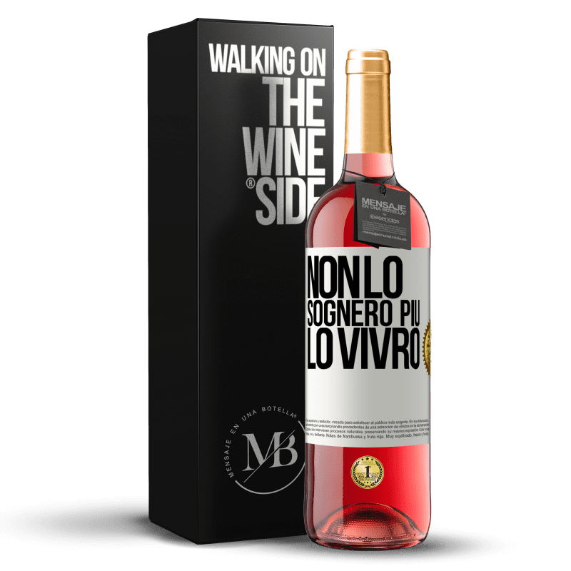 29,95 € Spedizione Gratuita | Vino rosato Edizione ROSÉ Non lo sognerò più. Lo vivrò Etichetta Bianca. Etichetta personalizzabile Vino giovane Raccogliere 2024 Tempranillo