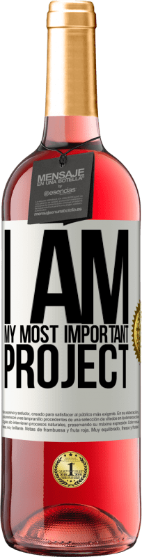29,95 € Free Shipping | Rosé Wine ROSÉ Edition I am my most important project White Label. Customizable label Young wine Harvest 2025 Tempranillo