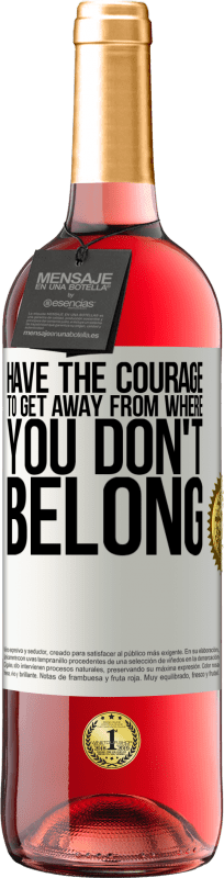29,95 € | 桃红葡萄酒 ROSÉ版 有勇气摆脱不属于你的地方 白标. 可自定义的标签 青年酒 收成 2025 Tempranillo