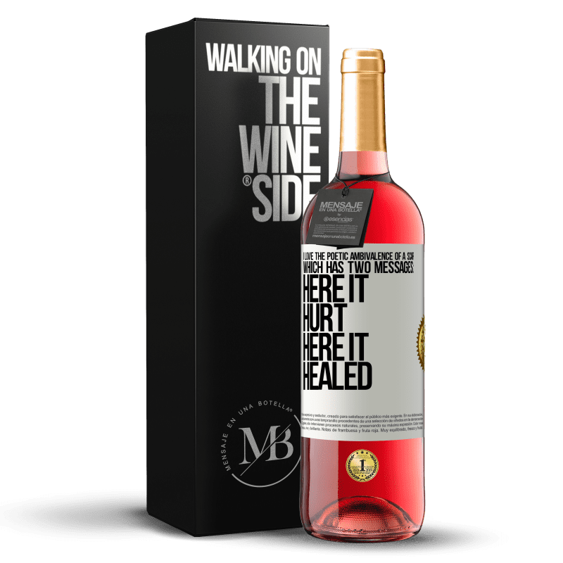 29,95 € Free Shipping | Rosé Wine ROSÉ Edition I love the poetic ambivalence of a scar, which has two messages: here it hurt, here it healed White Label. Customizable label Young wine Harvest 2023 Tempranillo