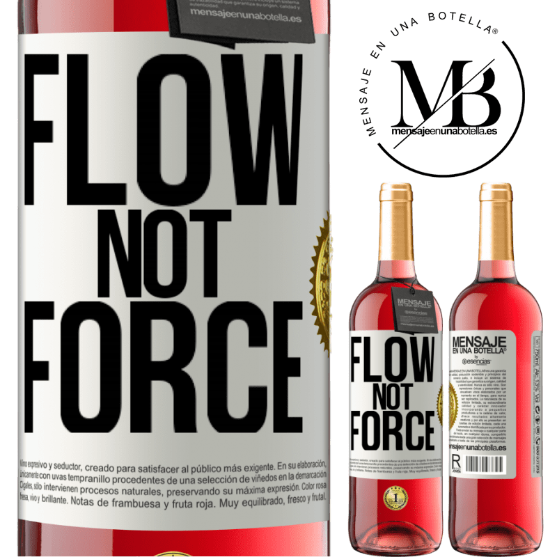 29,95 € Free Shipping | Rosé Wine ROSÉ Edition Flow, not force White Label. Customizable label Young wine Harvest 2021 Tempranillo