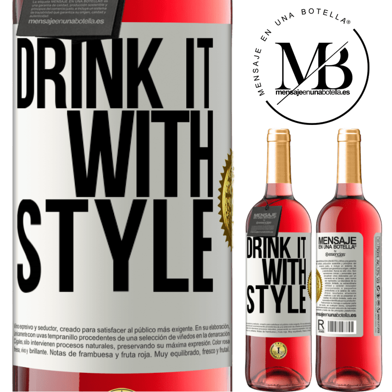 29,95 € Free Shipping | Rosé Wine ROSÉ Edition Drink it with style White Label. Customizable label Young wine Harvest 2022 Tempranillo