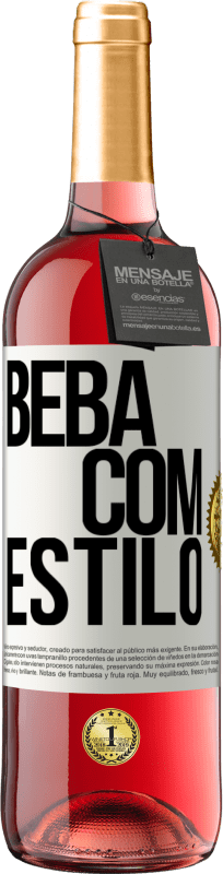 29,95 € | Vinho rosé Edição ROSÉ Beba com estilo Etiqueta Branca. Etiqueta personalizável Vinho jovem Colheita 2023 Tempranillo