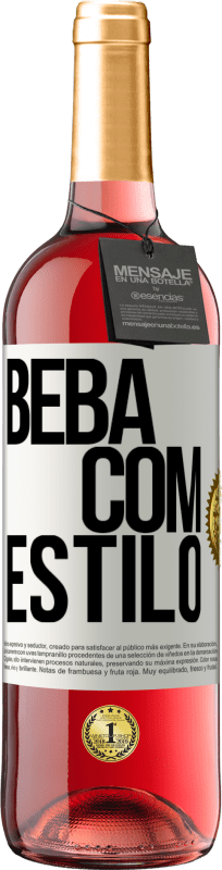 29,95 € | Vinho rosé Edição ROSÉ Beba com estilo Etiqueta Branca. Etiqueta personalizável Vinho jovem Colheita 2025 Tempranillo