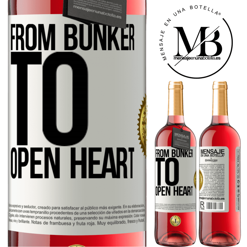 29,95 € Free Shipping | Rosé Wine ROSÉ Edition From bunker to open heart White Label. Customizable label Young wine Harvest 2021 Tempranillo