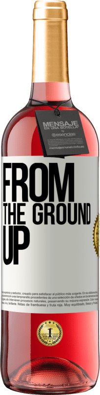 29,95 € 免费送货 | 桃红葡萄酒 ROSÉ版 From The Ground Up 白标. 可自定义的标签 青年酒 收成 2023 Tempranillo