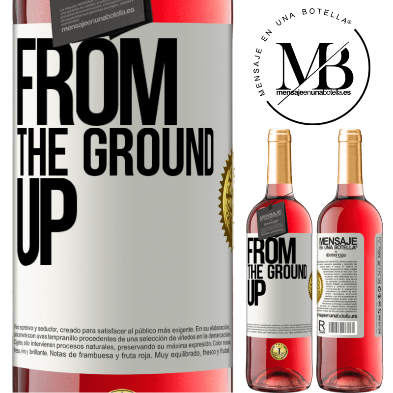 29,95 € Free Shipping | Rosé Wine ROSÉ Edition From The Ground Up White Label. Customizable label Young wine Harvest 2021 Tempranillo