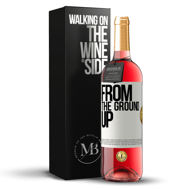 29,95 € Free Shipping | Rosé Wine ROSÉ Edition From The Ground Up White Label. Customizable label Young wine Harvest 2022 Tempranillo